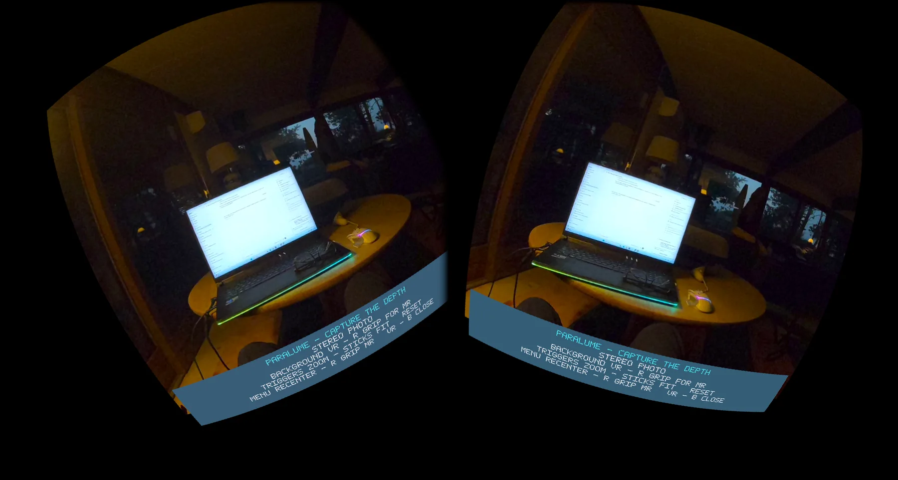 Paralume stereofoto in virtual reality
